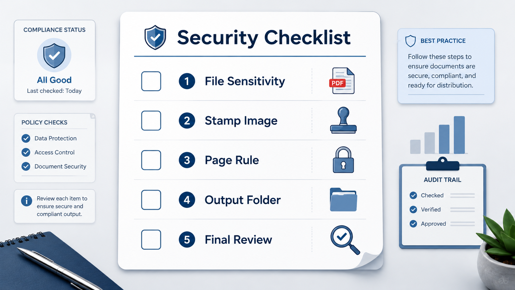 Security checklist before signing a PDF contract offline